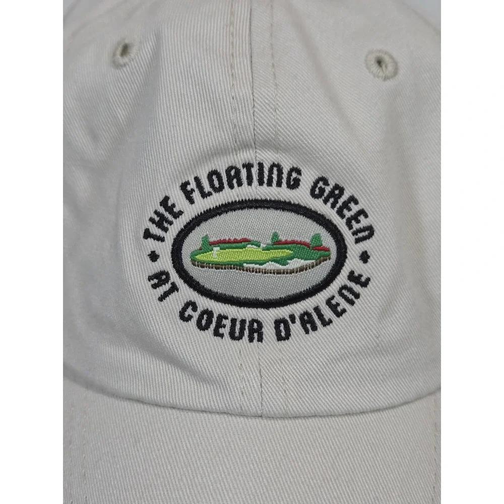 The Floating Green‎ At Coeur D'alene Idaho Hat Cap Strap Back Golf Adjustable
